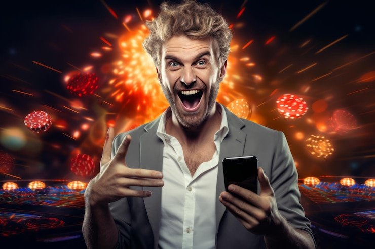 মোবাইলে dbbet apk-এ সুগার রাশ স্লট উপভোগ করছেন একজন প্রাপ্তবয়স্ক ব্যবহারকারী